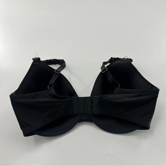 Natori Pure Luxe Custom Coverage Contour Underwire Bra Black 731080 - Picture 3 of 5